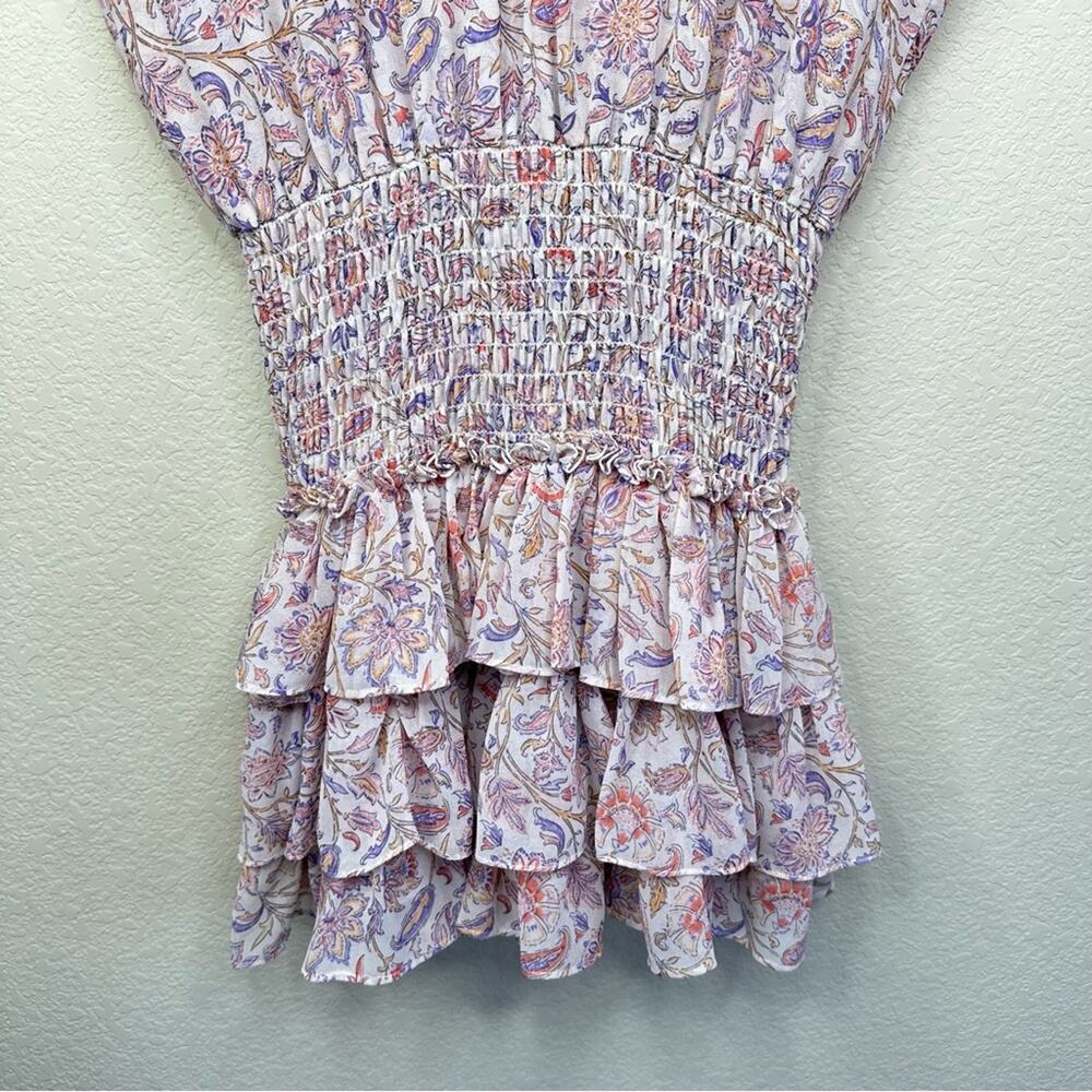 MISA Los Angeles Women's Eloisa Paisley Floral Ruffle Dress Women’s Size S - Picture 9 of 15